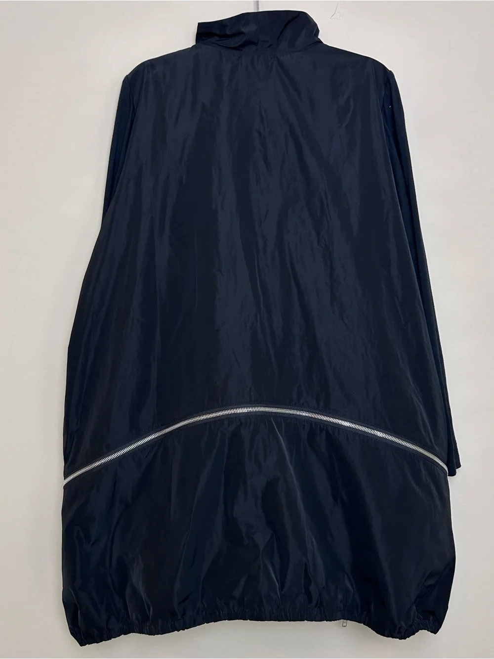 Sun Kim XL Parachute jacket/ coat Drawstring Black Oversize With Pockets VGC - Picture 3 of 11